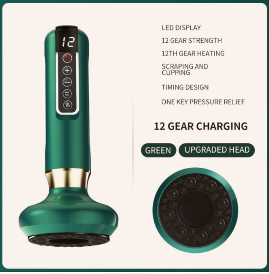 ALTIN™ Intelligentes Schröpfmassagegerät mit Infrarot – 6/12 Intensitätsstufen, Gua Sha, USB-Ladung