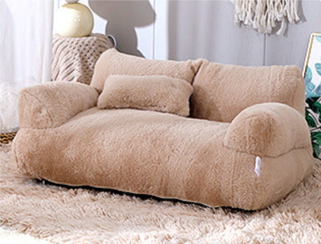 ALTIN™ Warmes Winter-Haustierbett – Weiches Sofa für Katzen & Hunde, Rutschfest & Gemütlich