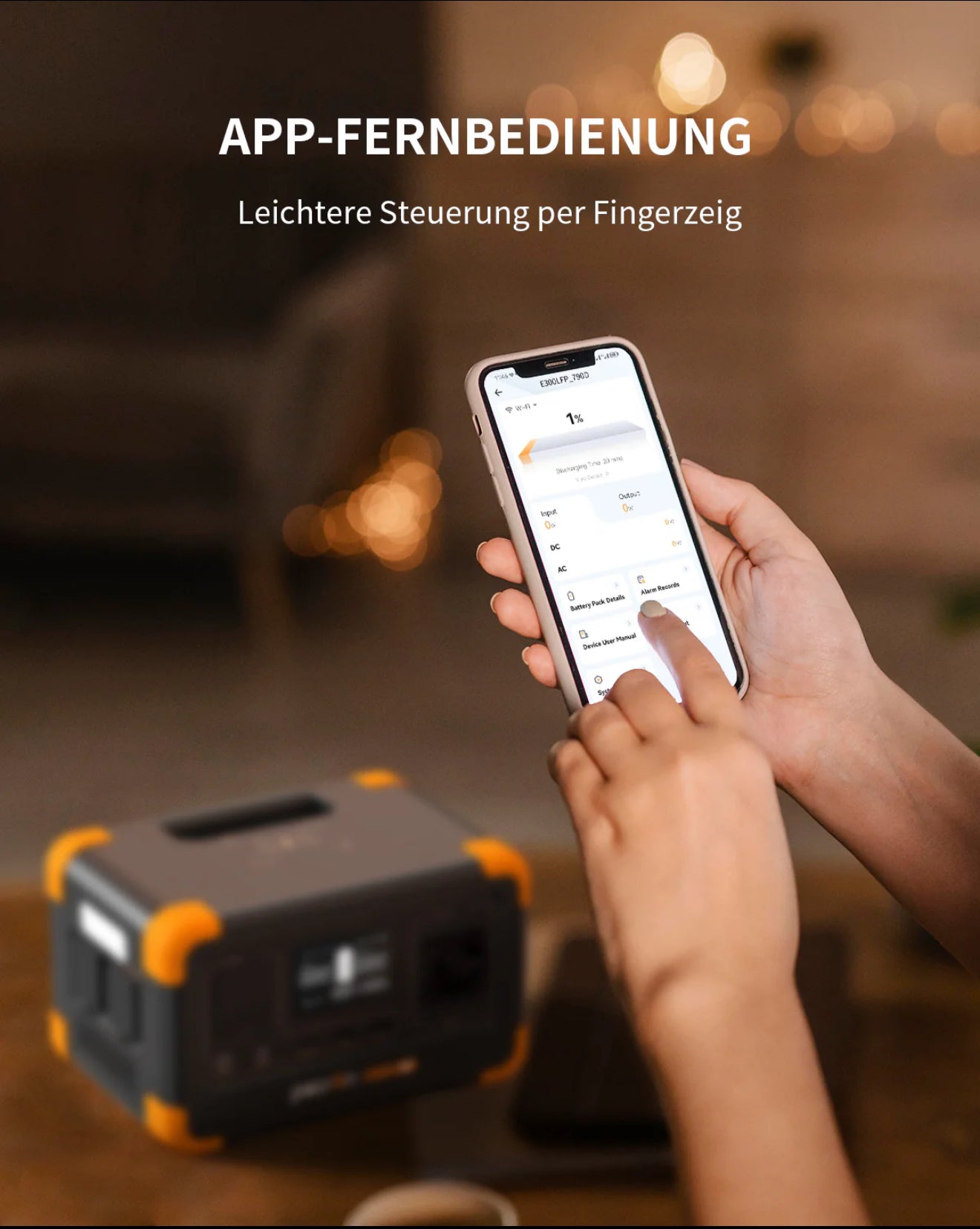 Tragbare Powerstation 288Wh 600W LiFePO4 – Erweiterbar & Schnellladefunktion