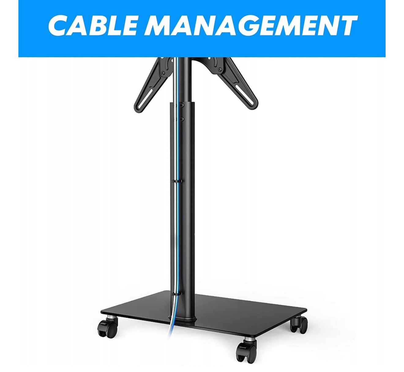 ALTIN™ TV-Ständer für 32–55 Zoll – Höhenverstellbar, Stabil & Elegant – Universeller Bodenständer aus Stahl für Wohnzimmer, Büro & Ausstellung – Bis 35 kg Belastung