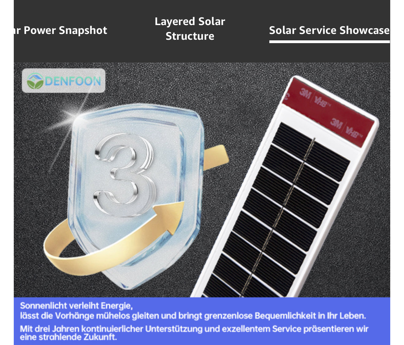 2er Set Solar Panel für Elektrische Rollos – Nachhaltige Energieversorgung für umweltbewusste Fensterabdeckungen – Kostenloser Versand