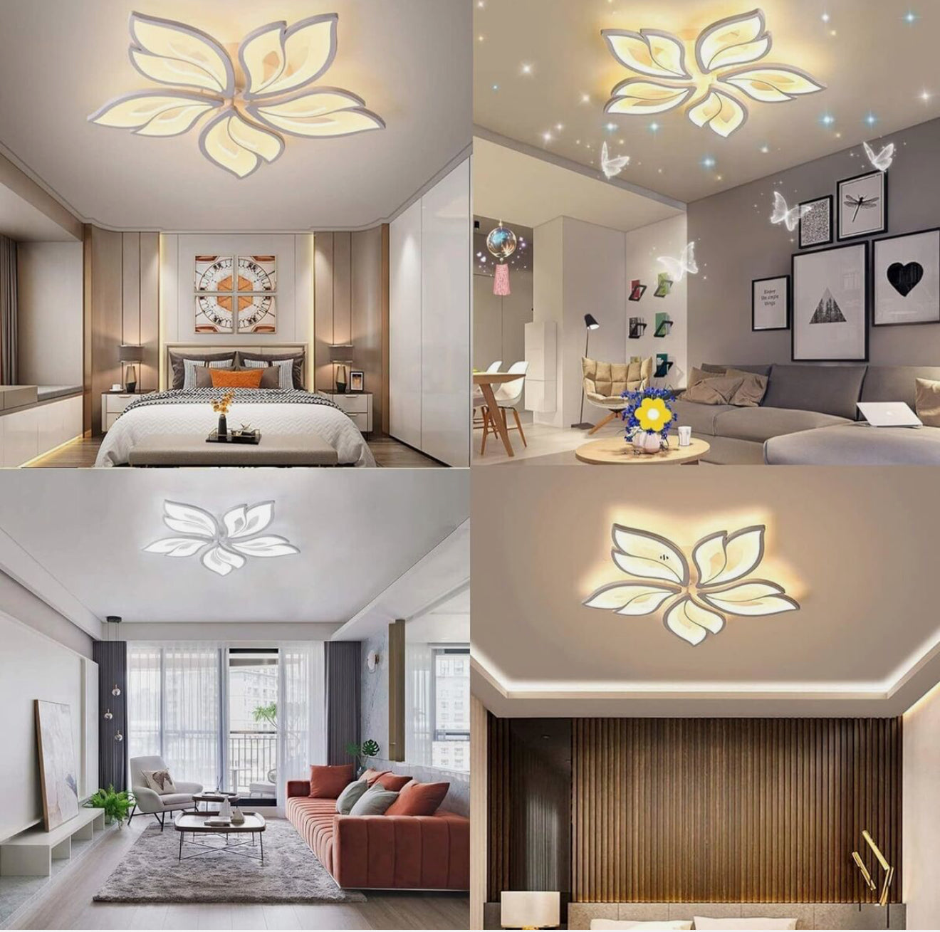 ALTIN™ LED Deckenleuchte Dimmbar 40W–80W – Mit Fernbedienung & Farbsteuerung | Für Wohnzimmer, Schlafzimmer, Kinderzimmer & mehr