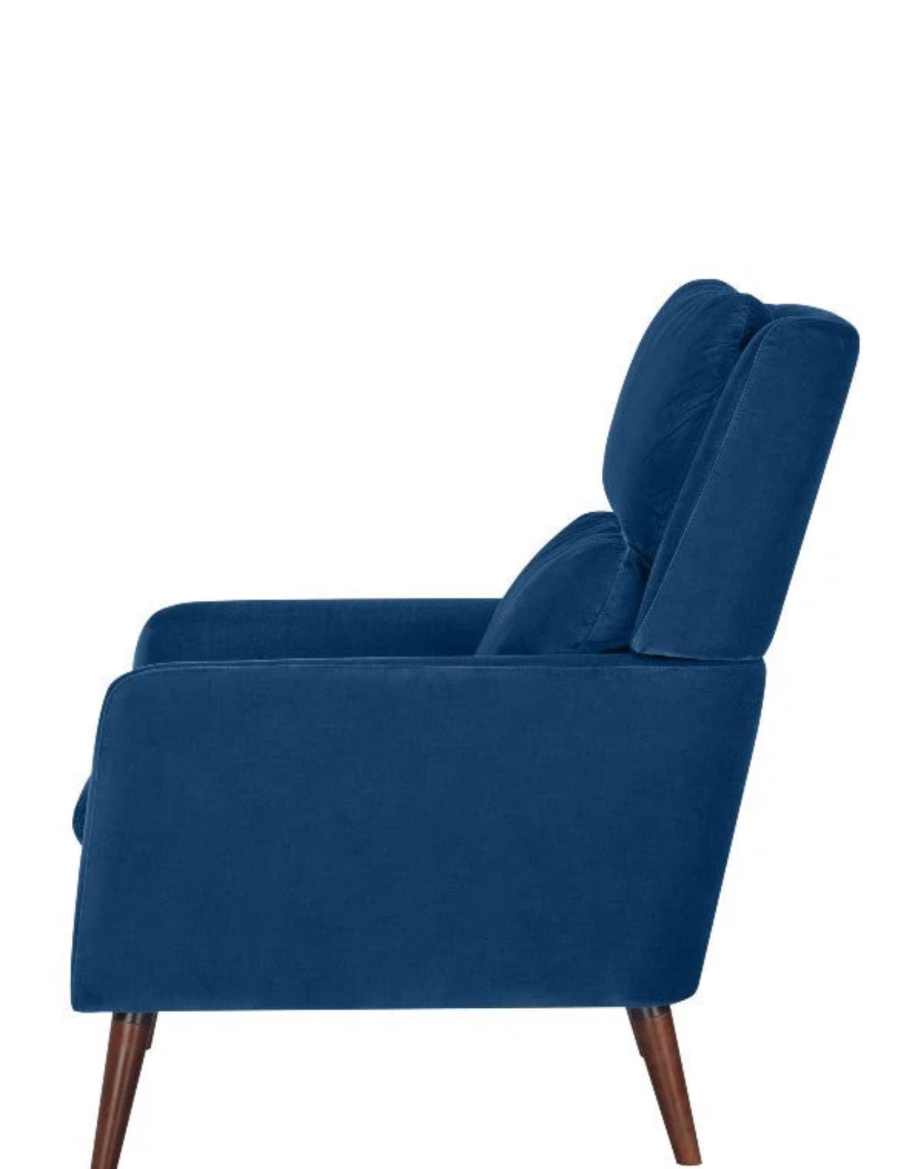 ALTIN™ loungesessel aus samtstoff – luxuriöser entspannungssessel in blau und grau, mit dicker polsterung & stilvollem design für wohn- oder schlafzimmer