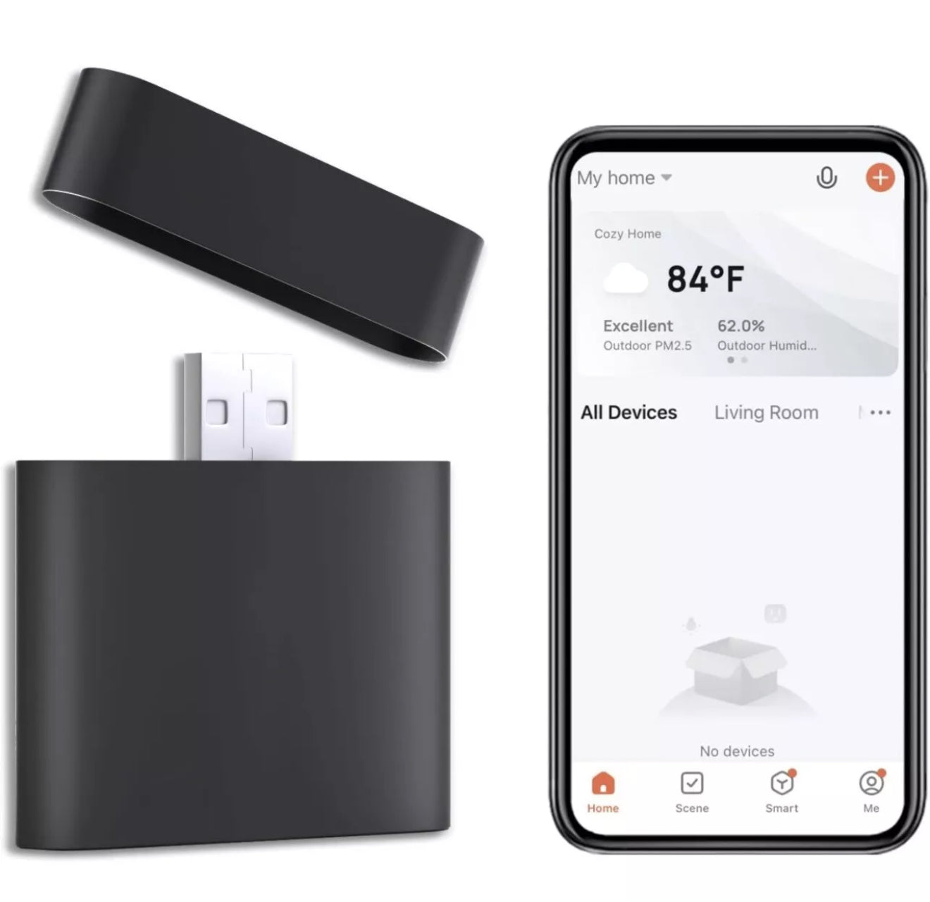 AC701 WiFi Bridge – Smart Home Steuerung | 2,4GHz Wi-Fi + 433MHz RF + IR Fernbedienung | Für Rollos, Vorhänge, Fernseher, Klimaanlagen | Tuya App, Google Assistant & Alexa