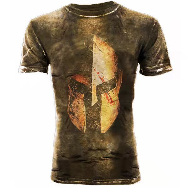 ALTIN™ Vintage Herren T-Shirt mit USA-Flaggenmuster – Sommer Streetwear mit Cartoon-Print