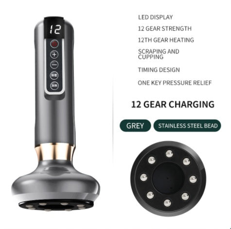 ALTIN™ Intelligentes Schröpfmassagegerät mit Infrarot – 6/12 Intensitätsstufen, Gua Sha, USB-Ladung