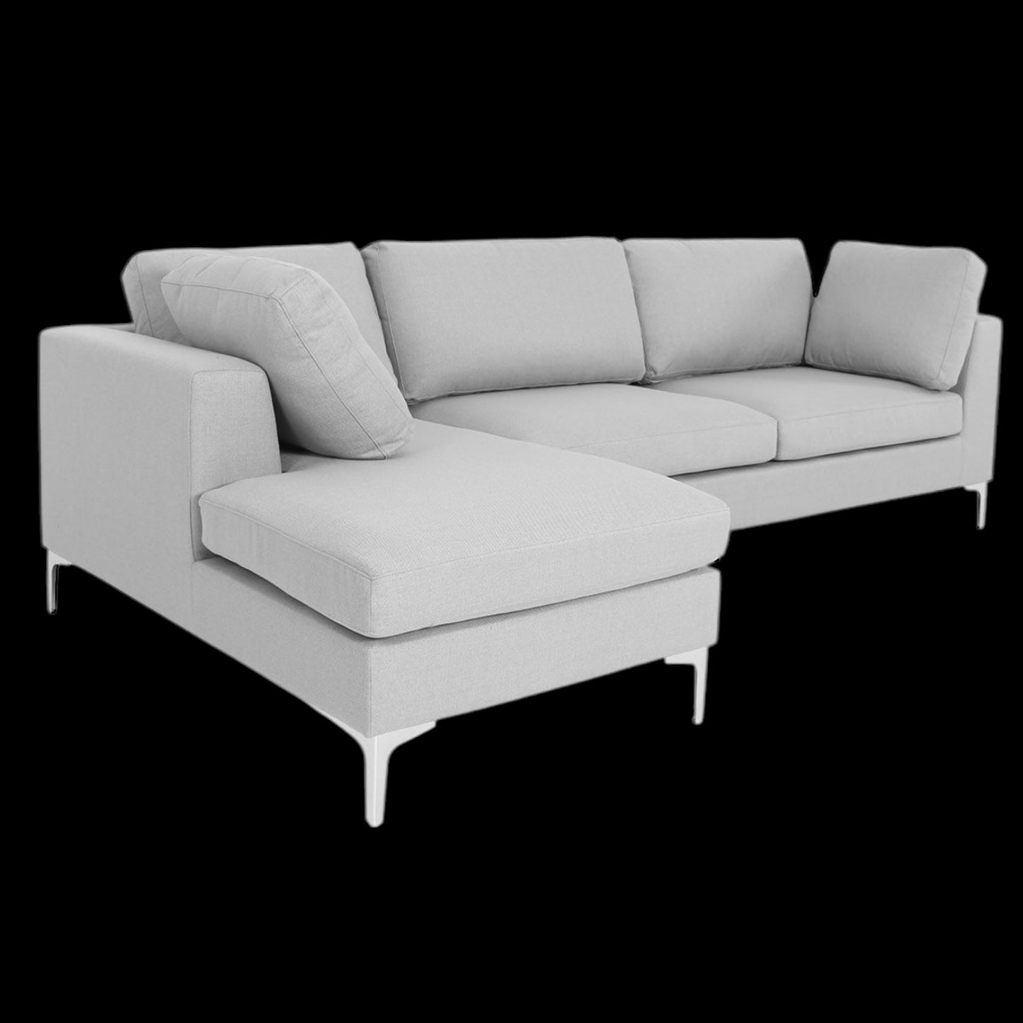 ALTIN™ Modernes Ecksofa – Schlafsofa in Hellgrau & Dunkelgrau mit Stauraum & Liegefunktion
