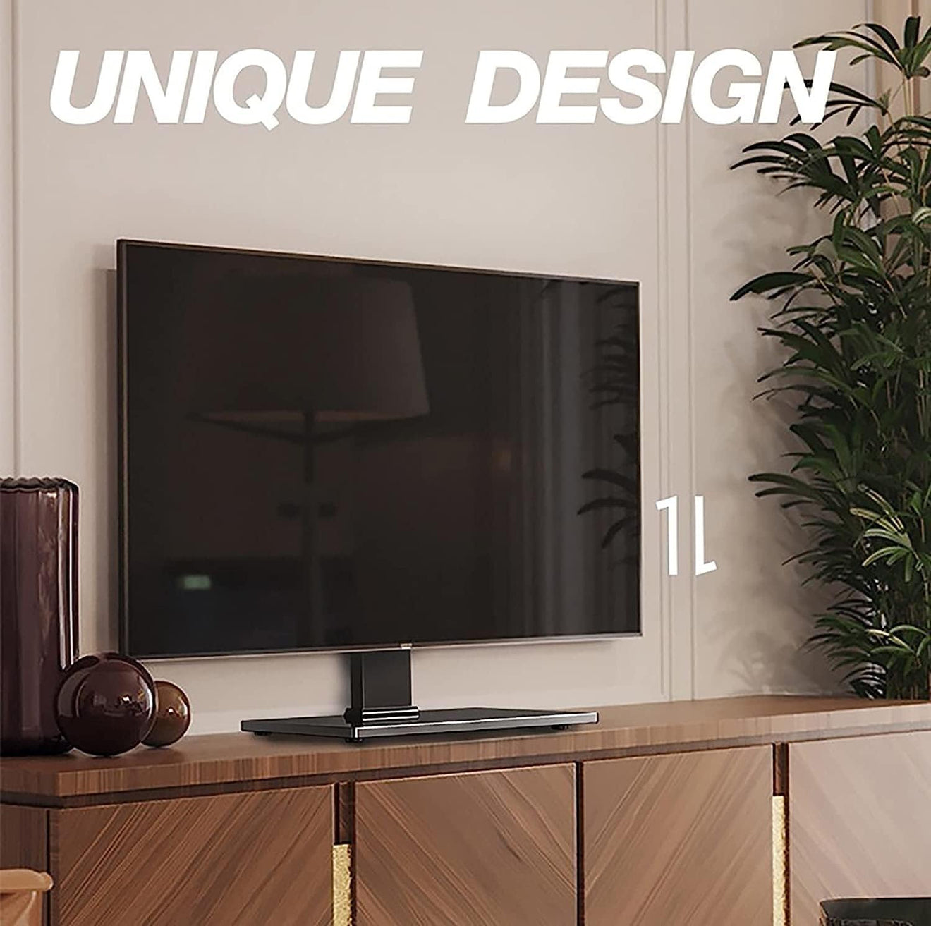 ALTIN™ TV Tisch-Ständer für 19–39 Zoll – 90° Schwenkbar, 3-fach Höhenverstellbar – Robuste Basis bis 45 kg Tragkraft
