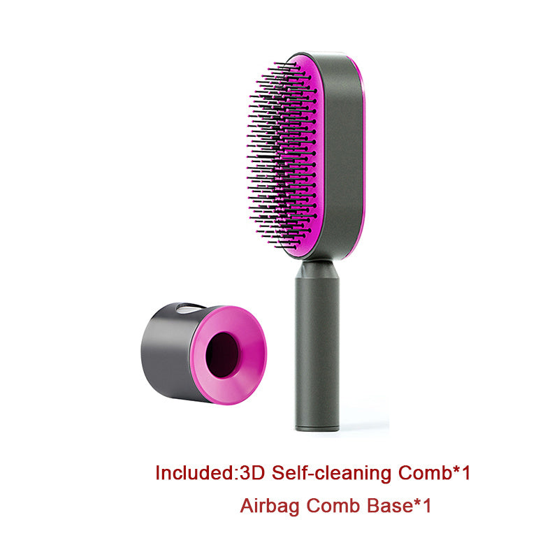 ALTIN™ Selbstreinigende 3-in-1 Massage-Haarbürste mit Luftkissen – Anti-Statik & Schmerzfrei