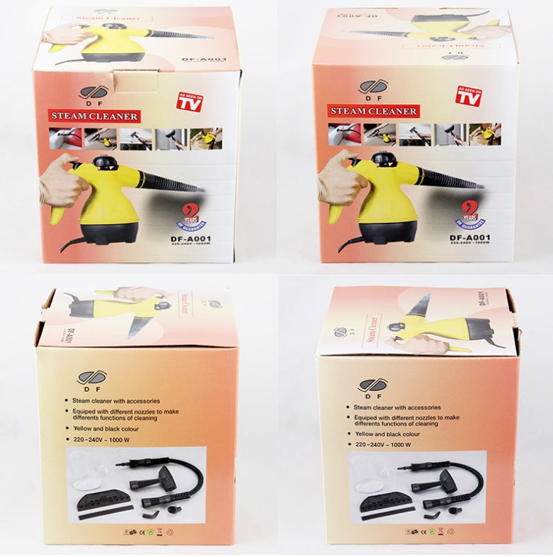 ALTIN™ Kompakter Dampfreiniger mit 450ml Tank – Handlich, kraftvoll & vielseitig einsetzbar (Gelb)
