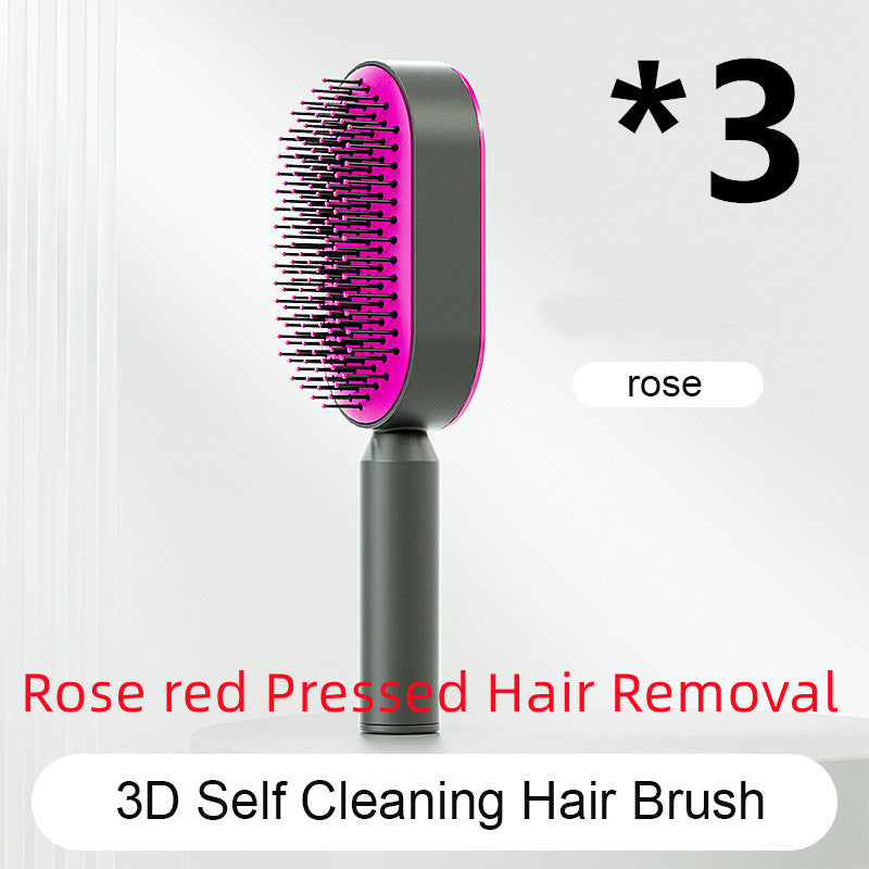 ALTIN™ Selbstreinigende 3-in-1 Massage-Haarbürste mit Luftkissen – Anti-Statik & Schmerzfrei
