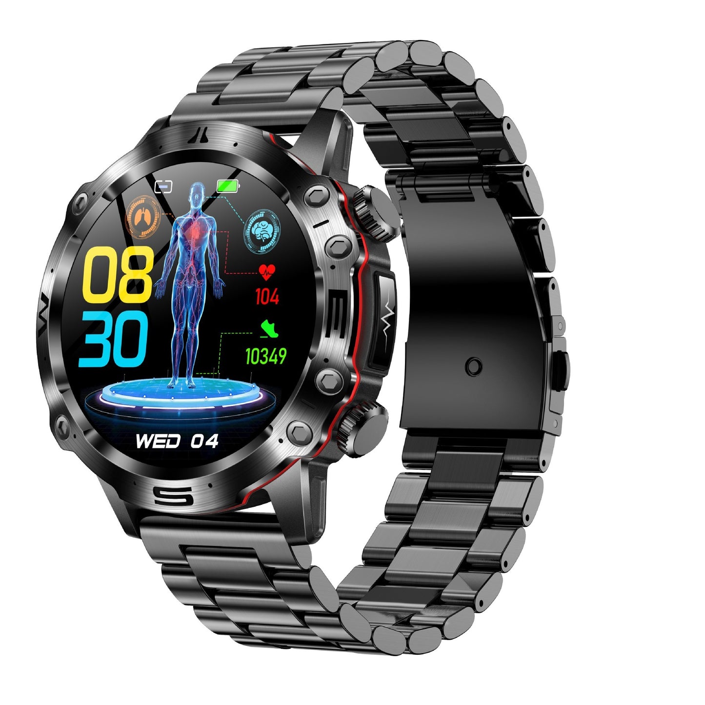ALTIN™ Outdoor Smartwatch – HD Display, Blutdruck & Körperanalyse