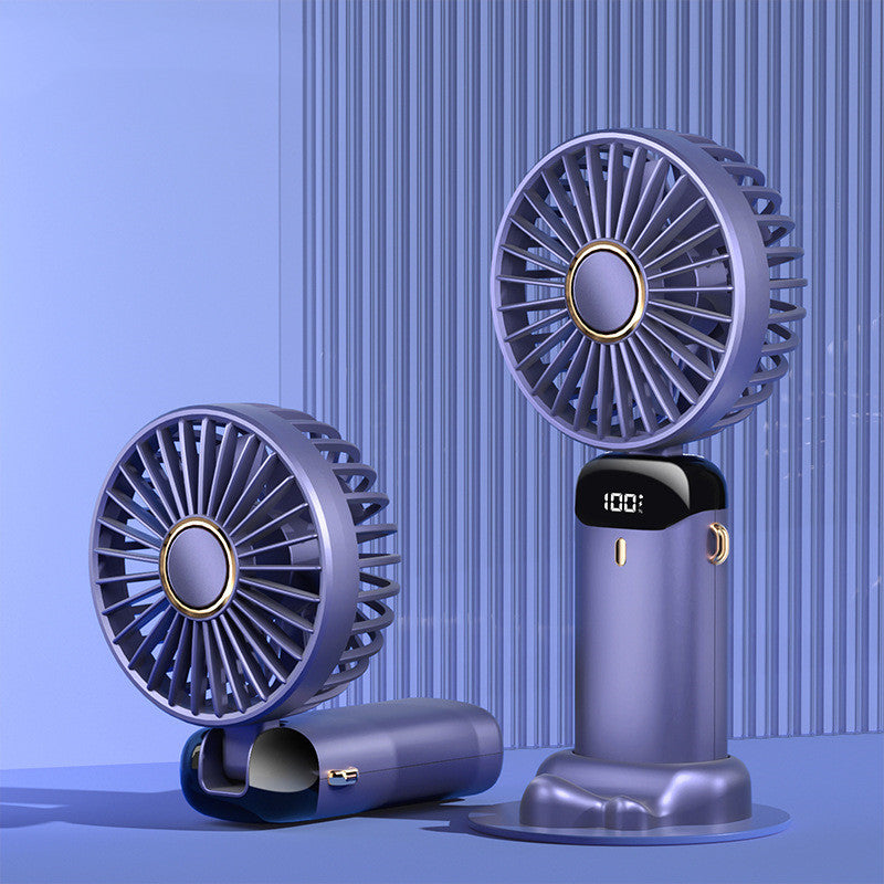 ALTIN™ Tragbarer USB Mini Ventilator – Faltbar, 5 Stufen, Aromatherapie, Digitalanzeige