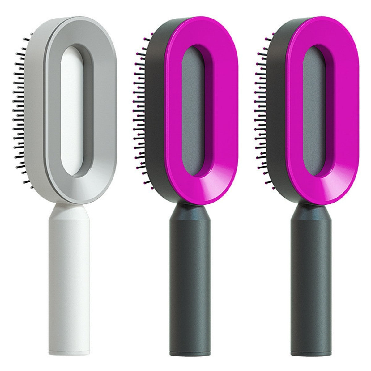 ALTIN™ Selbstreinigende 3-in-1 Massage-Haarbürste mit Luftkissen – Anti-Statik & Schmerzfrei