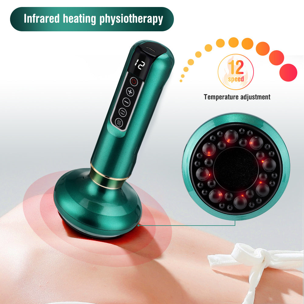 ALTIN™ Intelligentes Schröpfmassagegerät mit Infrarot – 6/12 Intensitätsstufen, Gua Sha, USB-Ladung