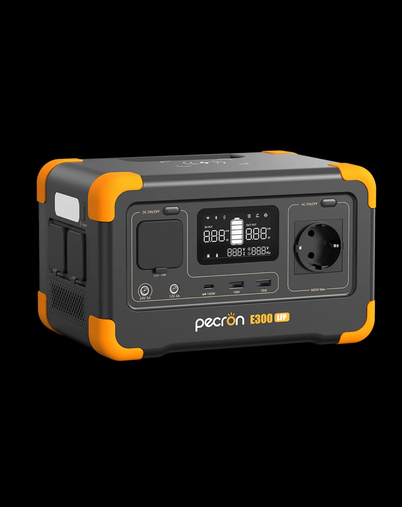 Tragbare Powerstation 288Wh 600W LiFePO4 – Erweiterbar & Schnellladefunktion