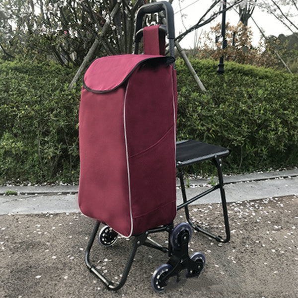ALTIN™ Einkaufswagen mit Sitz – 3-Rad-System – Faltbar & Belastbar – für Senioren & Alltag