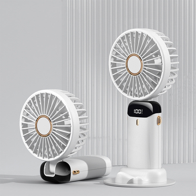 ALTIN™ Tragbarer USB Mini Ventilator – Faltbar, 5 Stufen, Aromatherapie, Digitalanzeige