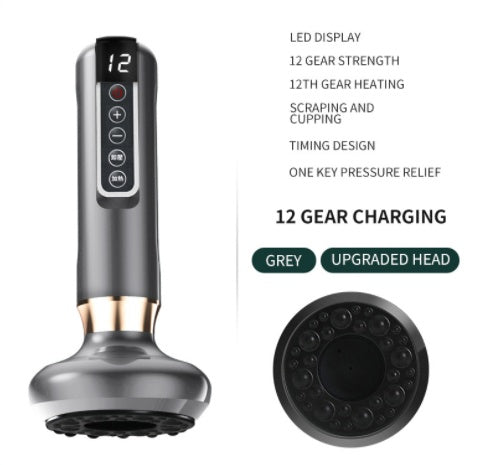 ALTIN™ Intelligentes Schröpfmassagegerät mit Infrarot – 6/12 Intensitätsstufen, Gua Sha, USB-Ladung