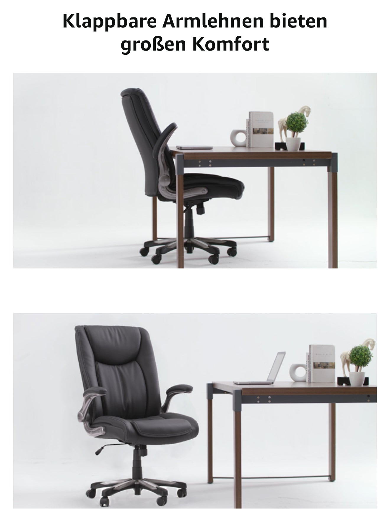 COLAMY XXL Bürostuhl 181 kg Tragkraft – Hochlehner Chefsessel mit klappbaren Armlehnen, Synchronmechanik, 58 cm extra breitem Sitz, ergonomischer Lordosenstütze & atmungsaktivem Kunstleder – Schwarz