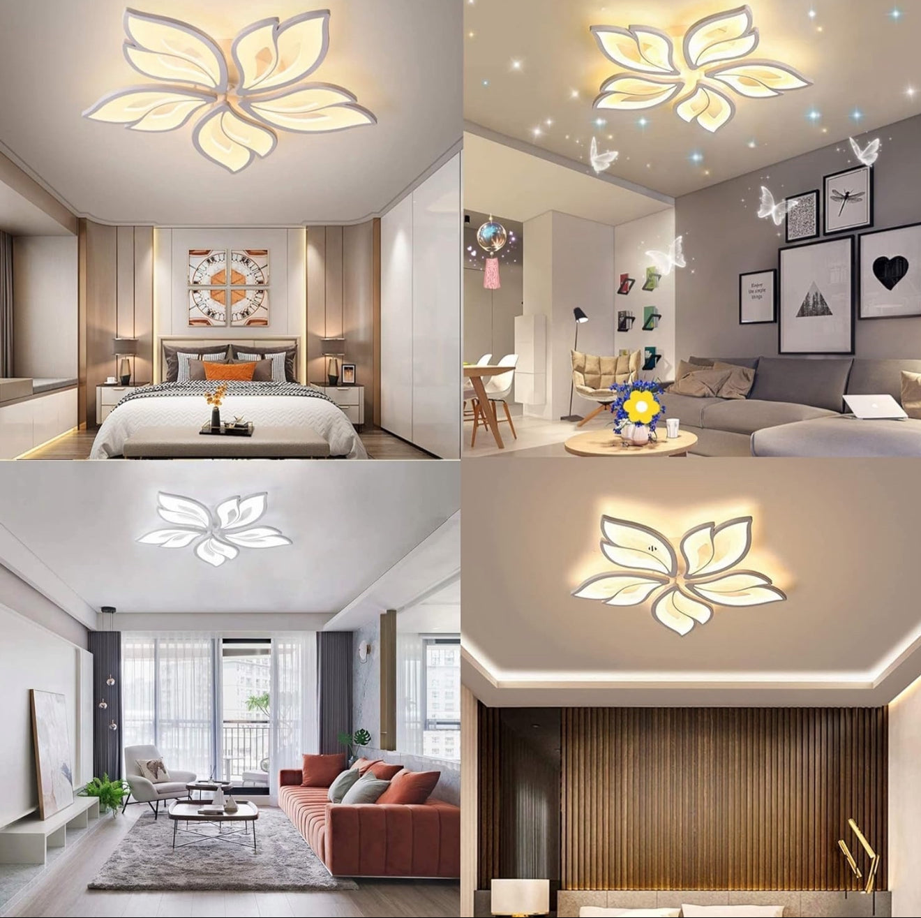 ALTIN™ LED Deckenleuchte Dimmbar 40W–80W – Mit Fernbedienung & Farbsteuerung | Für Wohnzimmer, Schlafzimmer, Kinderzimmer & mehr