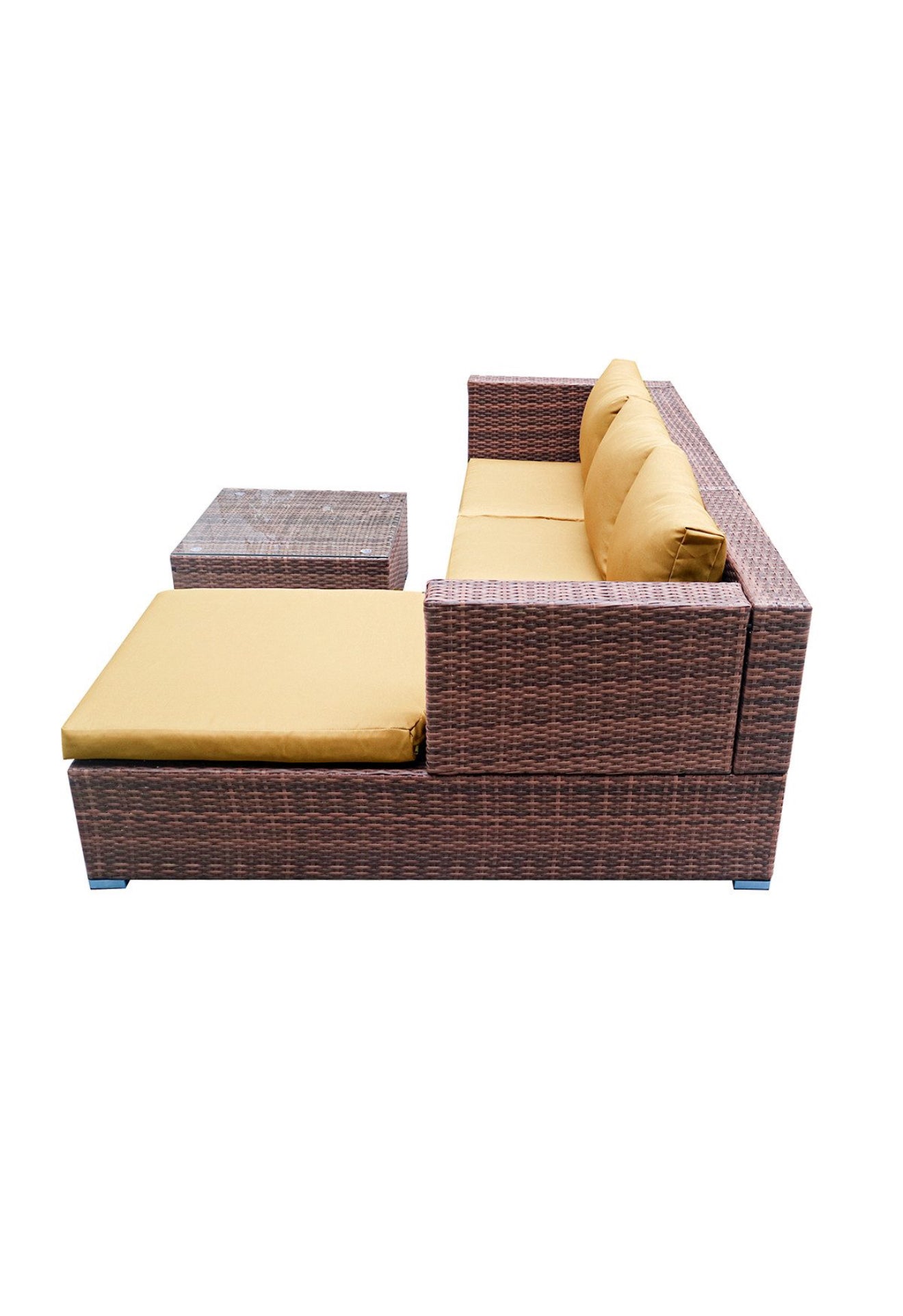 Wasserdichtes Rattan-Ecksofa für den Außenbereich – Komfort & Stil vereint
