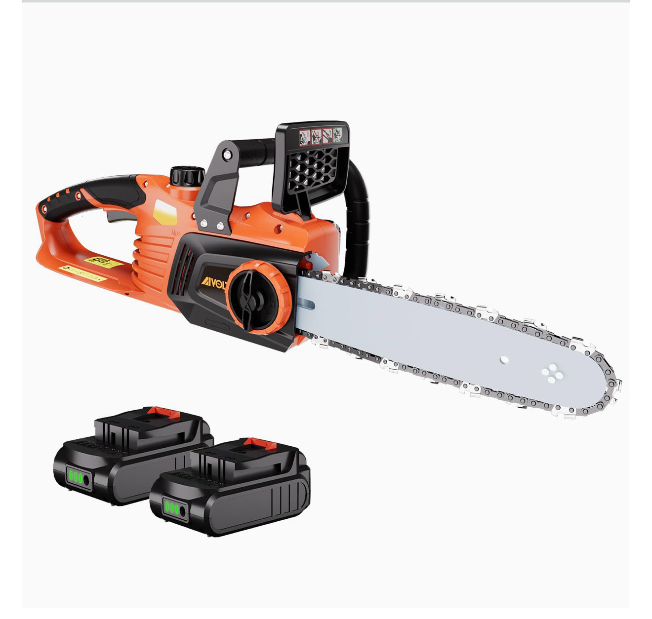 Akku Kettensäge 40 V – 30 cm, Brushless Motor, 2 Akkus & Ladegerät