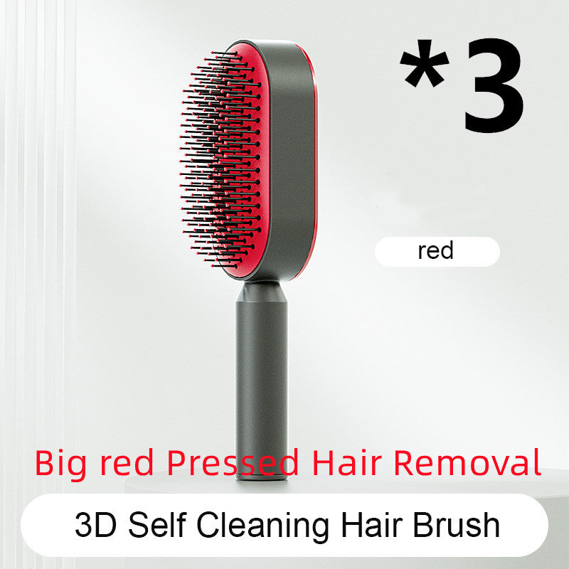ALTIN™ Selbstreinigende 3-in-1 Massage-Haarbürste mit Luftkissen – Anti-Statik & Schmerzfrei