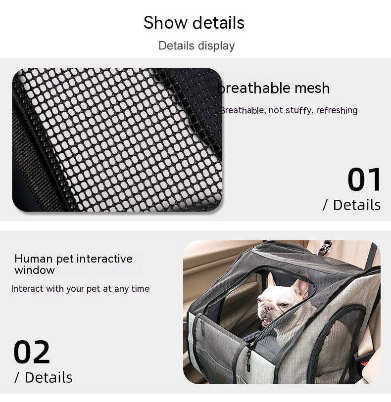 ALTIN™ Tragbare Hunde-Reisetasche – Faltbar, Sicher & Atmungsaktiv für Auto & Unterwegs