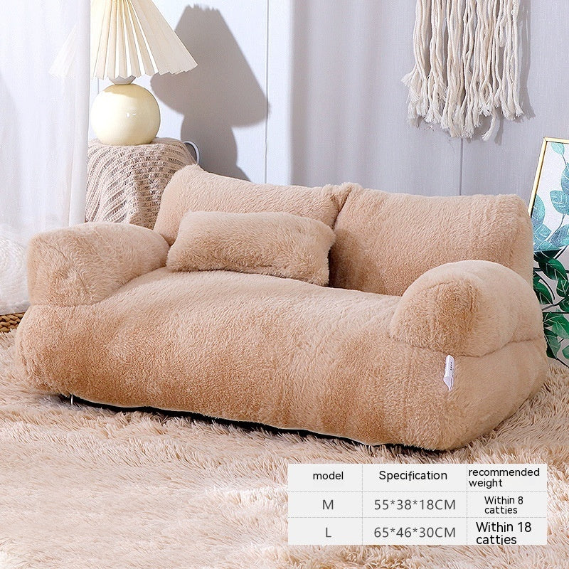 ALTIN™ Warmes Winter-Haustierbett – Weiches Sofa für Katzen & Hunde, Rutschfest & Gemütlich