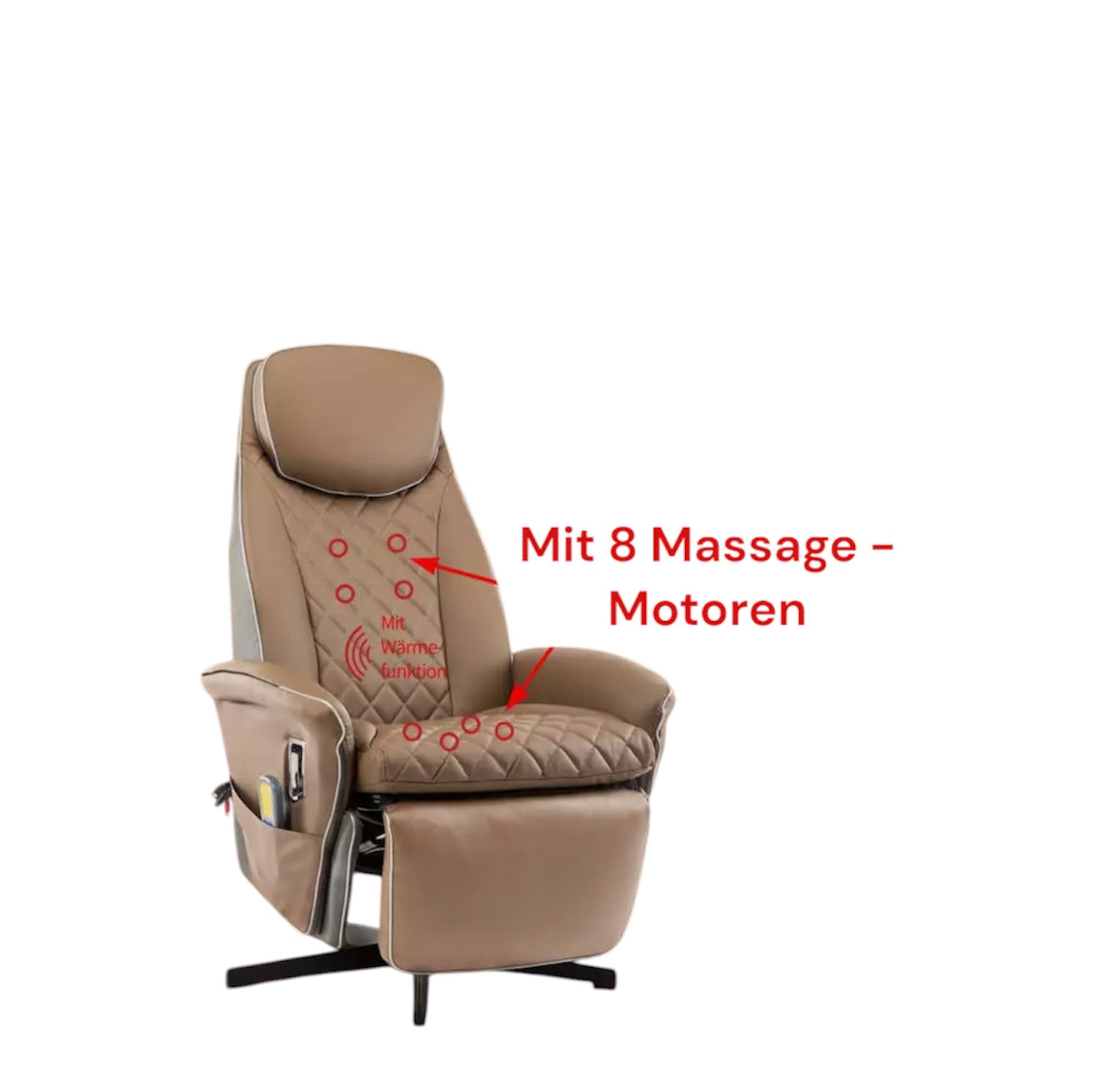 ALTIN™ Relaxsessel mit Massage- & Heizfunktion – Verstellbar, 360° drehbar, in 3 Farben erhältlich