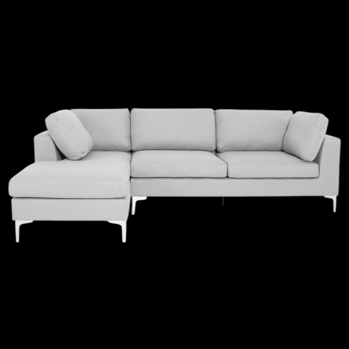 ALTIN™ Modernes Ecksofa – Schlafsofa in Hellgrau & Dunkelgrau mit Stauraum & Liegefunktion