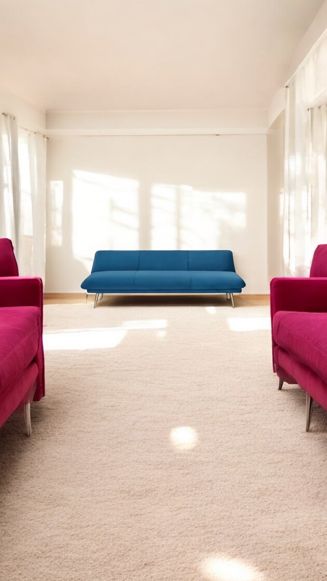 ALTIN™ Schlafsofa Royal Blau – Verstellbares 2-in-1 Sofa mit Liegefunktion & Modernem Design für stilvolle Wohnräume