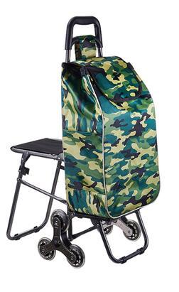 ALTIN™ Einkaufswagen mit Sitz – 3-Rad-System – Faltbar & Belastbar – für Senioren & Alltag