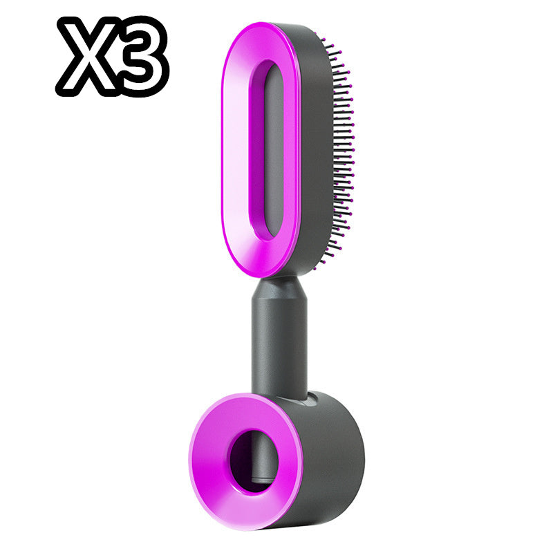 ALTIN™ Selbstreinigende 3-in-1 Massage-Haarbürste mit Luftkissen – Anti-Statik & Schmerzfrei