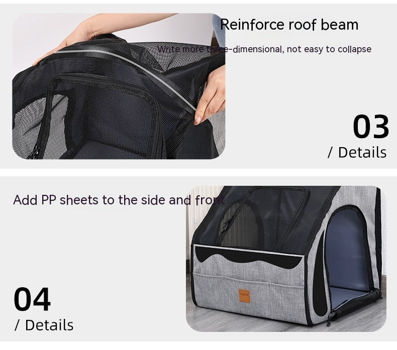 ALTIN™ Tragbare Hunde-Reisetasche – Faltbar, Sicher & Atmungsaktiv für Auto & Unterwegs
