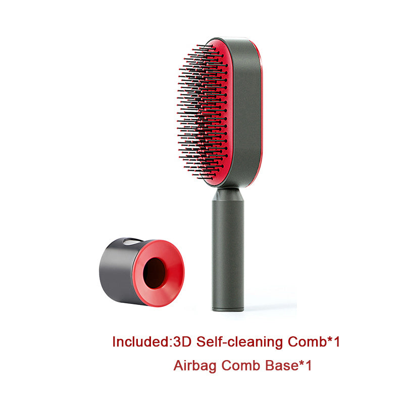 ALTIN™ Selbstreinigende 3-in-1 Massage-Haarbürste mit Luftkissen – Anti-Statik & Schmerzfrei