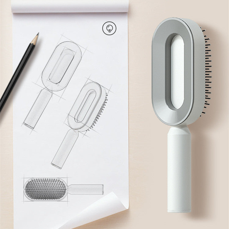 ALTIN™ Selbstreinigende 3-in-1 Massage-Haarbürste mit Luftkissen – Anti-Statik & Schmerzfrei
