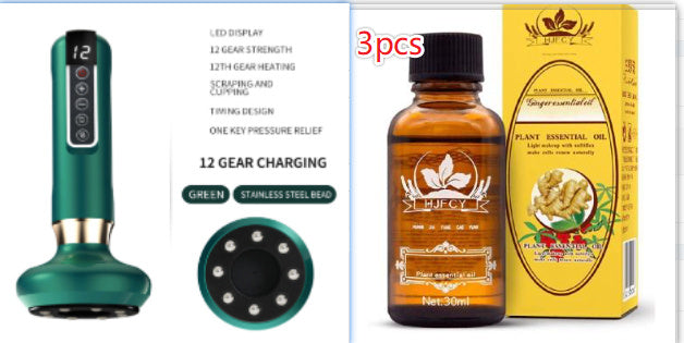 ALTIN™ Intelligentes Schröpfmassagegerät mit Infrarot – 6/12 Intensitätsstufen, Gua Sha, USB-Ladung