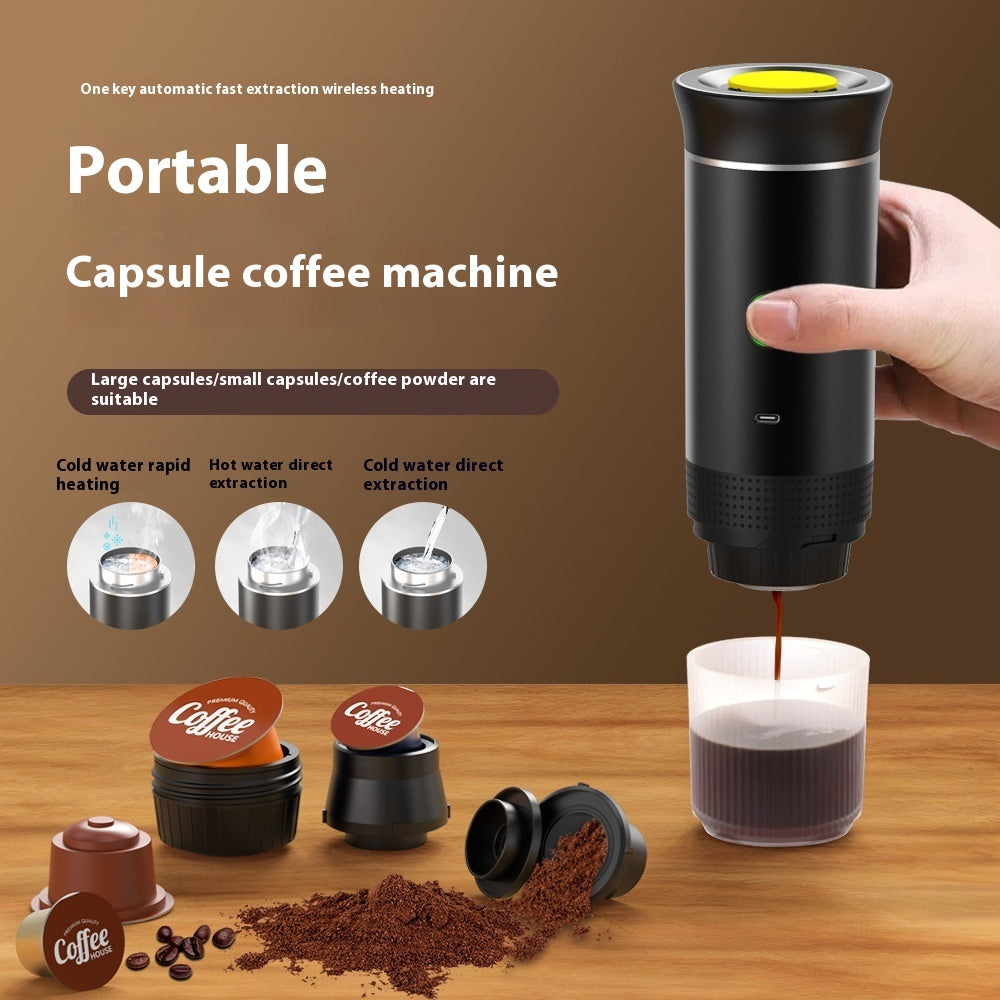 ALTIN™ Tragbare 3-in-1 Kapsel-Espressomaschine – Kompakt, Kabellos & Wiederaufladbar