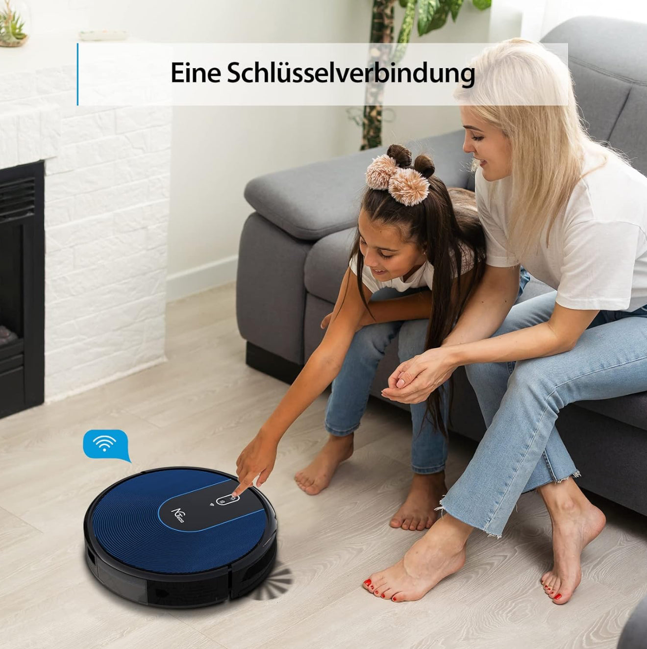 ALTIN™ Intelligenter Saugroboter RV1110 – 2500Pa Power, App-Steuerung, Tierhaarfreundlich