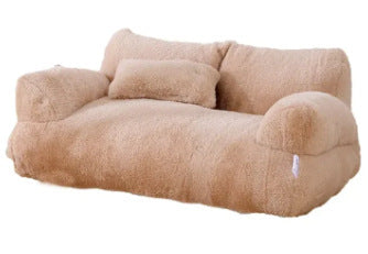 Universelles Weiches Haustier-Sofa – Waschbares Plüschbett für Hunde & Katzen