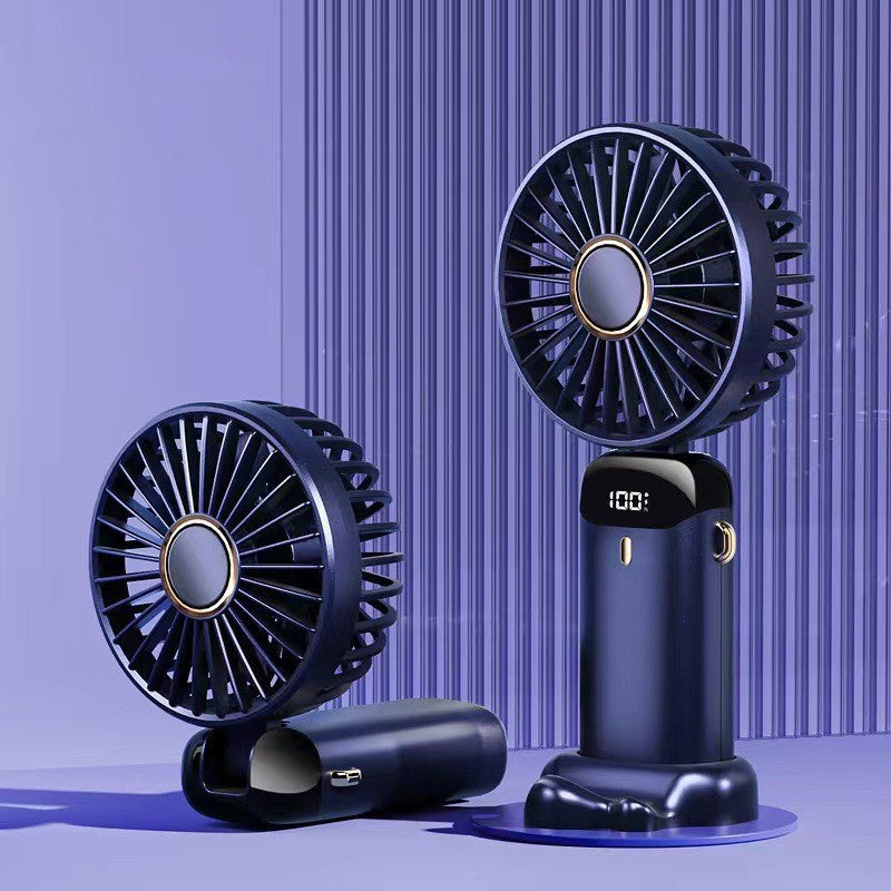 ALTIN™ Tragbarer USB Mini Ventilator – Faltbar, 5 Stufen, Aromatherapie, Digitalanzeige