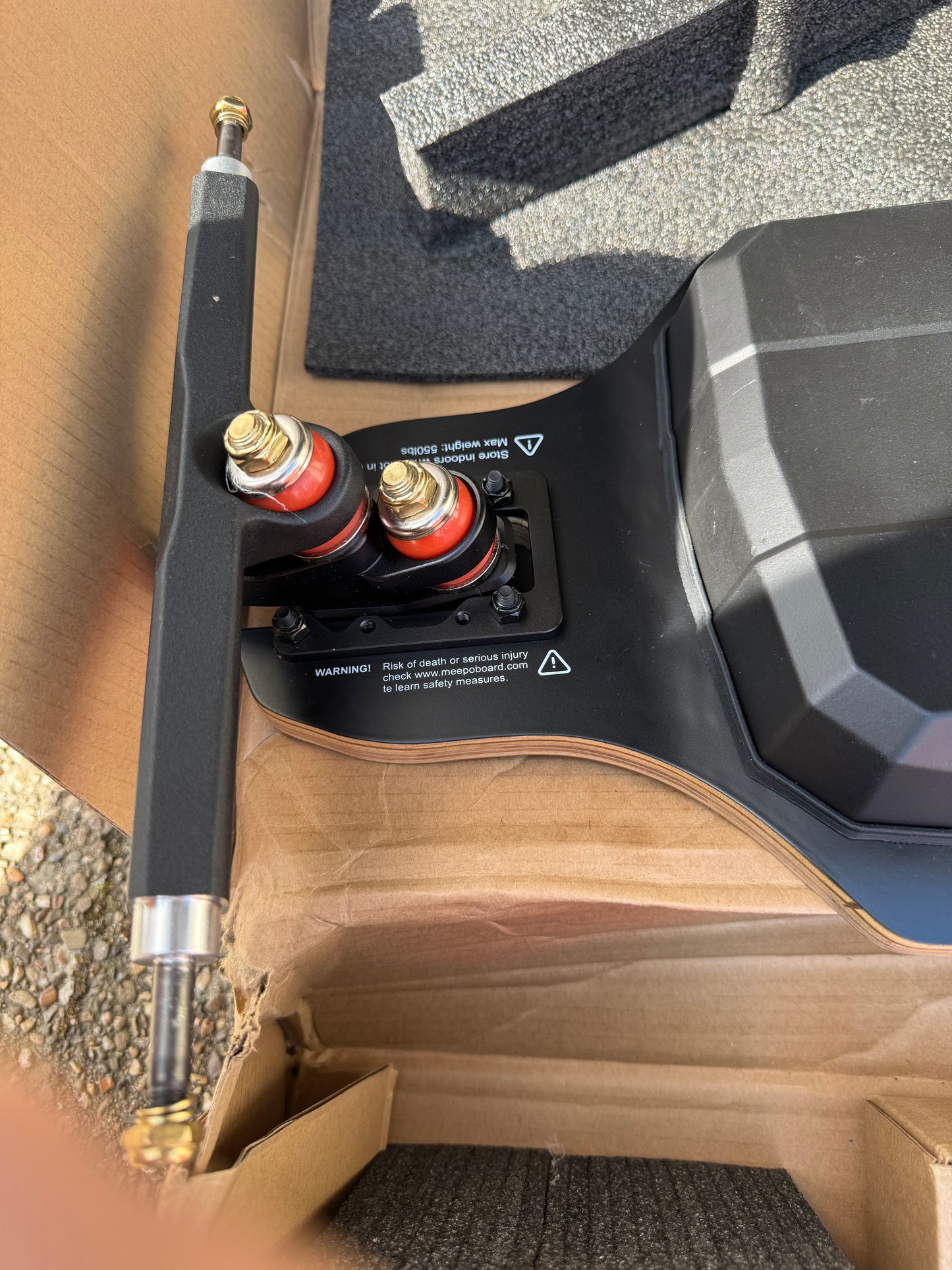 Elektro Skateboard – Meepo Hurricane Bamboo Pro – Neu – 56 km/h – 725Wh – AT Wheels – High-End Board
