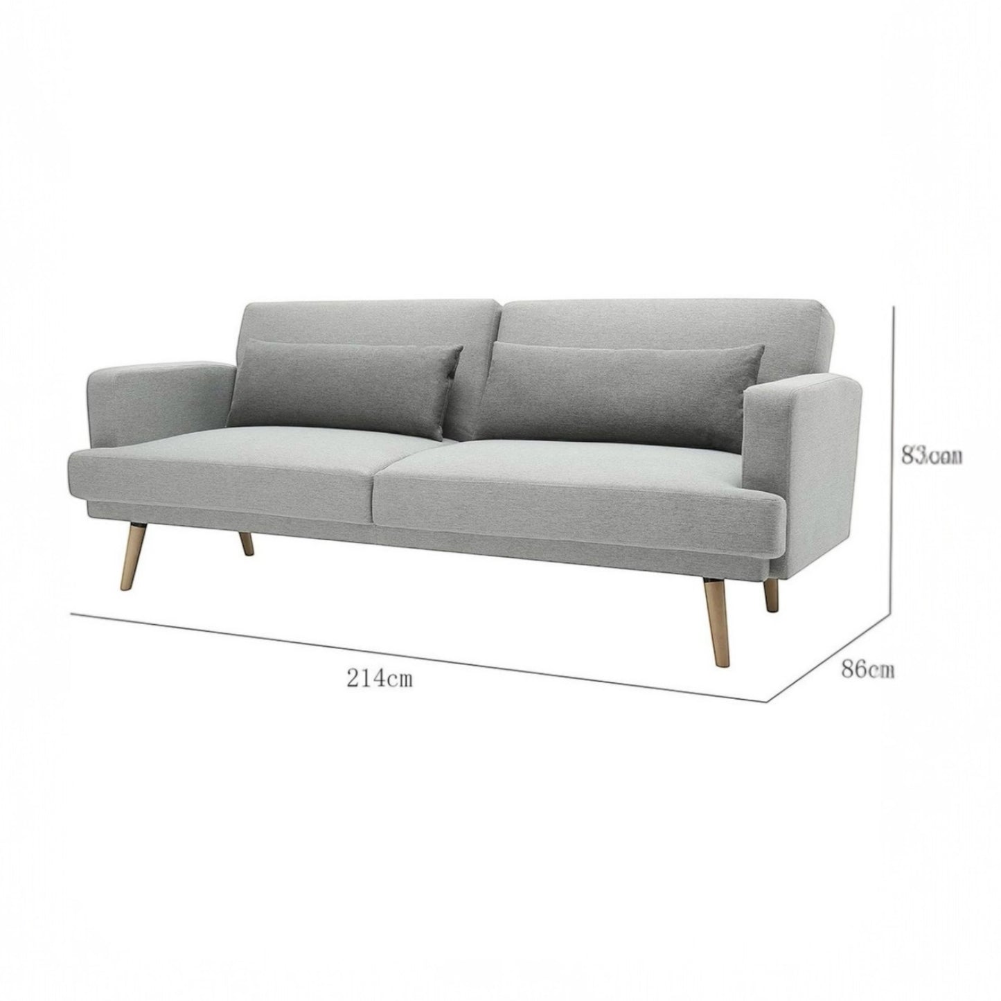 ALTIN™ Schlafsofa Hellgrau – Modernes 2-in-1 Sofa mit Liegefunktion & Elegantem Design für stilvolle Wohnräume