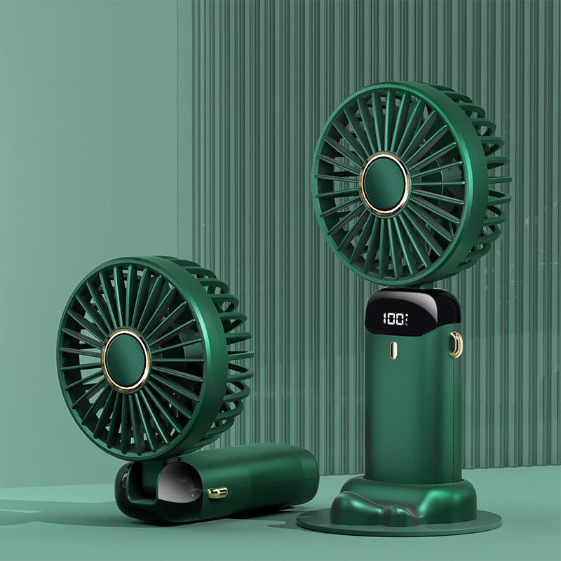 ALTIN™ Tragbarer USB Mini Ventilator – Faltbar, 5 Stufen, Aromatherapie, Digitalanzeige