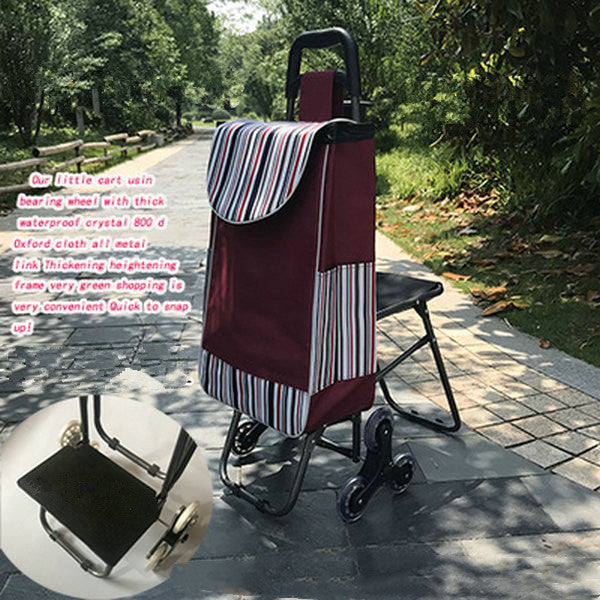 ALTIN™ Einkaufswagen mit Sitz – 3-Rad-System – Faltbar & Belastbar – für Senioren & Alltag