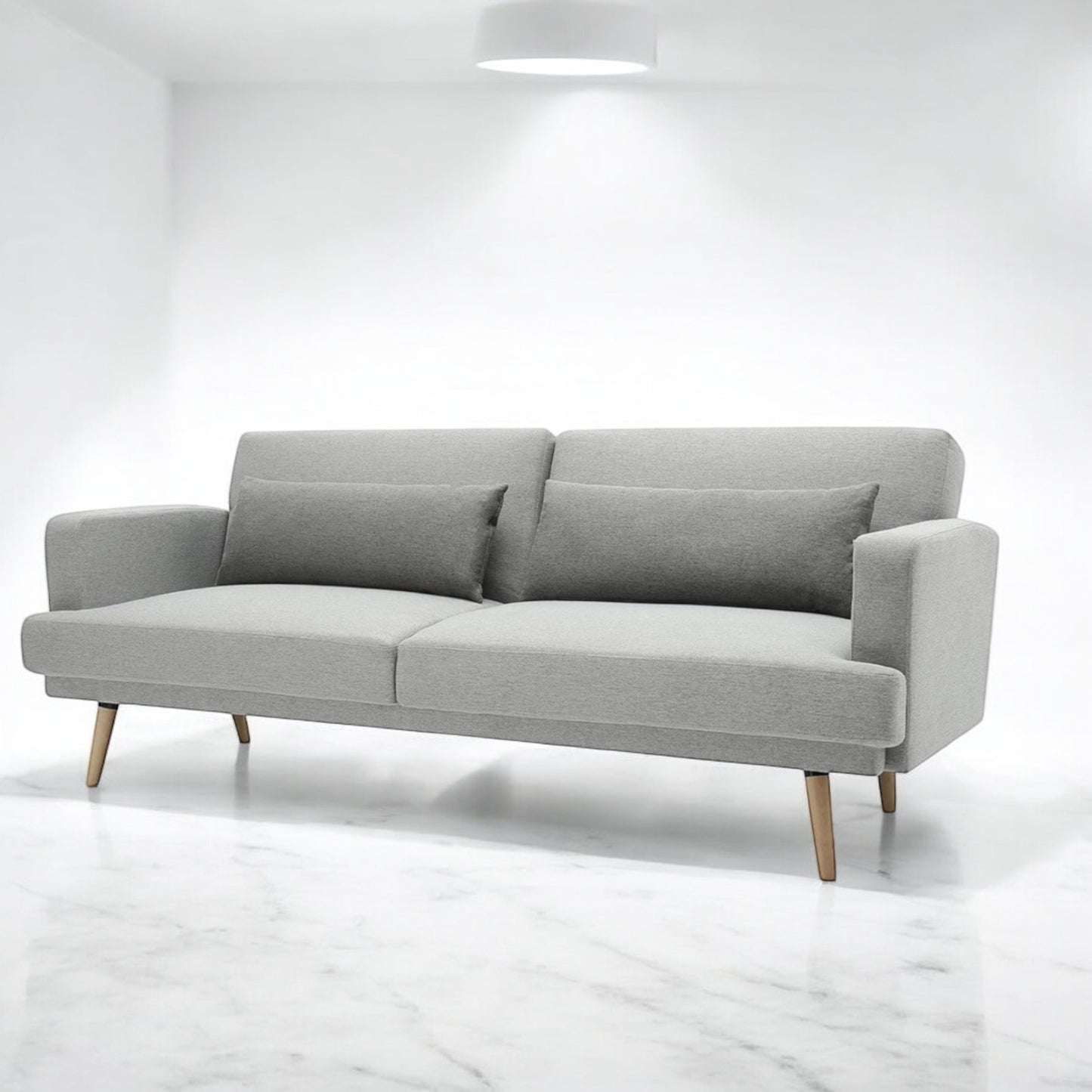 ALTIN™ Schlafsofa Hellgrau – Modernes 2-in-1 Sofa mit Liegefunktion & Elegantem Design für stilvolle Wohnräume