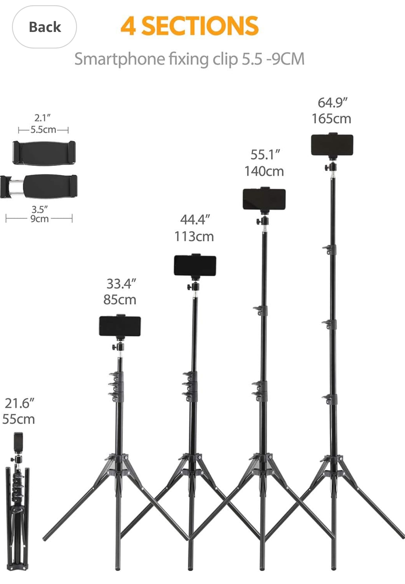 ALTIN™ Handy Stativ mit Selfie-Stick – 152 cm Aluminium-Stativ mit Bluetooth-Fernauslöser – Perfekt für Livestream, Vlogging & Reisen – Leicht & Kompakt