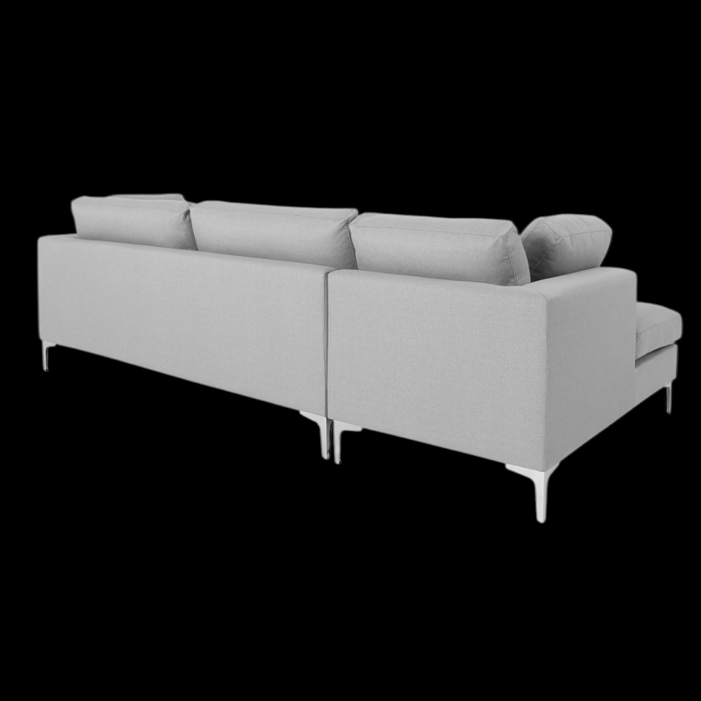 ALTIN™ Modernes Ecksofa – Schlafsofa in Hellgrau & Dunkelgrau mit Stauraum & Liegefunktion